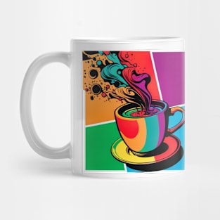 Coffee Drinker Colorful Pop Art Coffee Lover Mug